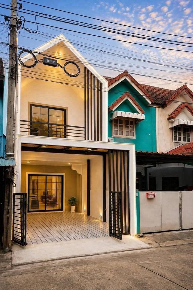หมู่บ้านพร้อมจิตร บางใหญ่ ทาวน์เฮาส์ 2 ชั้น  ถนนเมน โครงการทำเลค้าขาย หน้าบ้านเป็นสวนสาธารณะ ด้านหลังติดทุ่งนารับลมเย็นๆ 17