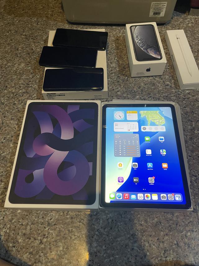 ขายiPadAir5 M1 สีใหม่Purple64กิ๊กWifi Celluer ยกกล่องประกันมกราปีหน้าแบต100หายากมากๆ