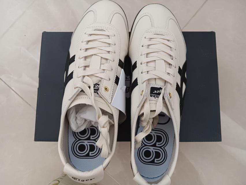 รองเท้าOnisuka Tiger มือ1 Size 42.5 สีครีมดำ 4
