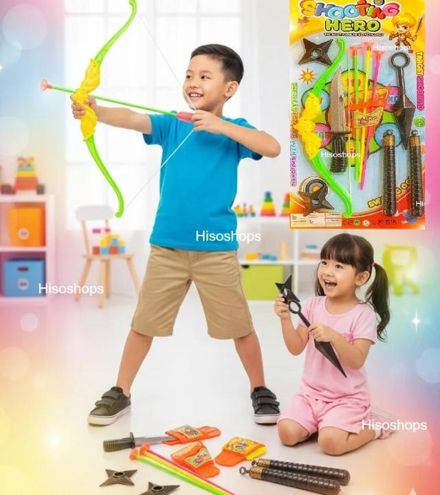SHOOTING HERO ชุดธนูของเล่นเท่ๆ พร้อมเป้าเล็ง เหมาะสำหรับหนูๆทุกเพศทุกวัย!!