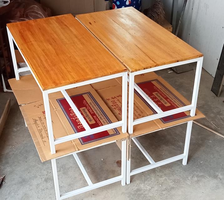 IDgotza1904โต๊ะไม้จริงมือ1 รับทำตามแบบขนาด80×40×40cm