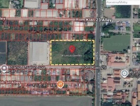 ให้เช่าที่ดินเปล่า ราคาดีถูก ซ.ร่มเกล้า 25 พื้นที่ 10-0-28 ไร่  แขวงคลองสามประเวศ เขตลาดกระบัง กรุงเทพมหานคร 9