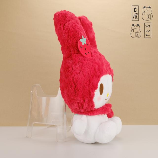 ตุ๊กตา กระต่าย มายเมโลดี้ Rabbit・SANRIO 2018・My Melody Fluffy Strawberry Pochette Rose Fur・Mega J๋B รูปที่ 5