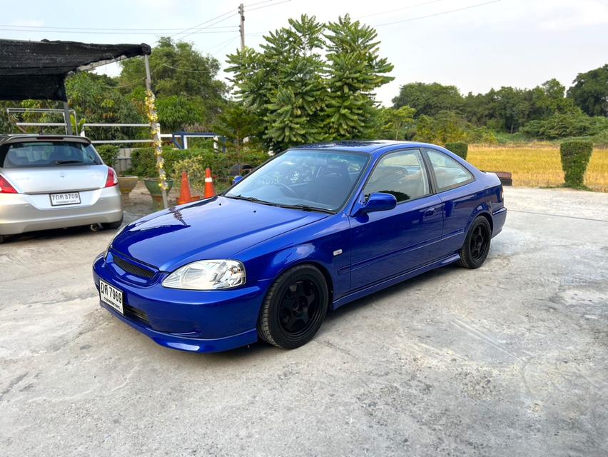 CIVIC COUPE ปี 2000 หล่อๆ สีสดเงาจัด เคลือบแก้ว ภาษี68 6