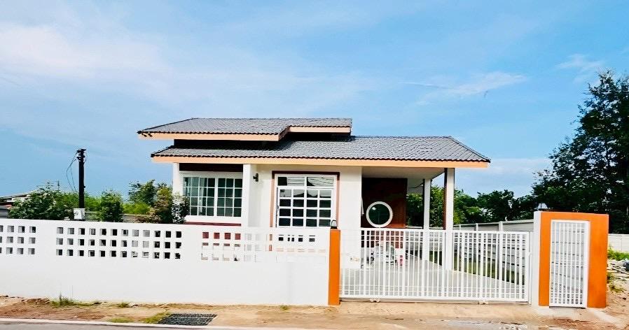 บ้านเดี่ยวชั้นเดียว 2 ห้องนอน 1 ห้องน่ำ 1