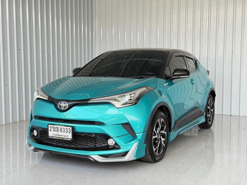 เบนซิน-ไฟฟ้า รถมือเดียว ตัวท๊อป Toyota CHR 1.8HV Premium Safty