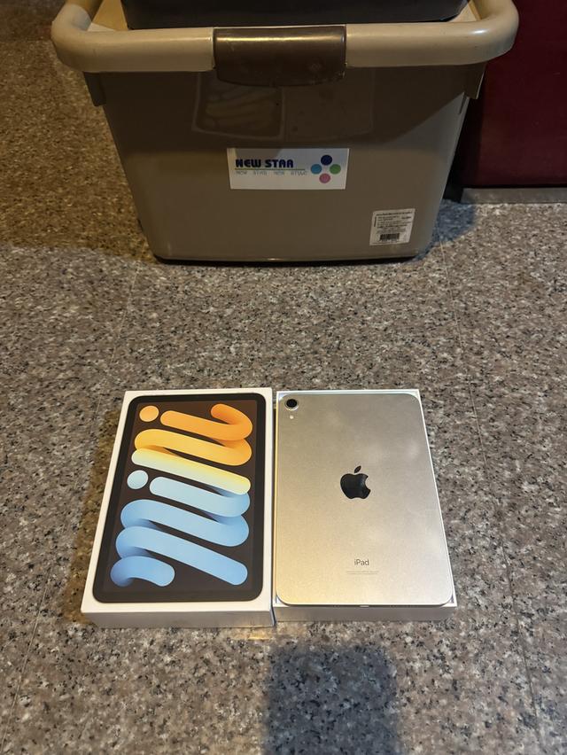ขายๆๆๆถูกๆๆiPadMini6สีใหม่หายากStar Light มีกล่องอีมี่ตรง 64กิ๊กWifi Only ใช้งานดีทุกๆฟังชั่นสูนTrueทุกๆฟังชั่นรีสโตได้ตลอดไม่มีติดไอคราว Model TH/A รูปที่ 2