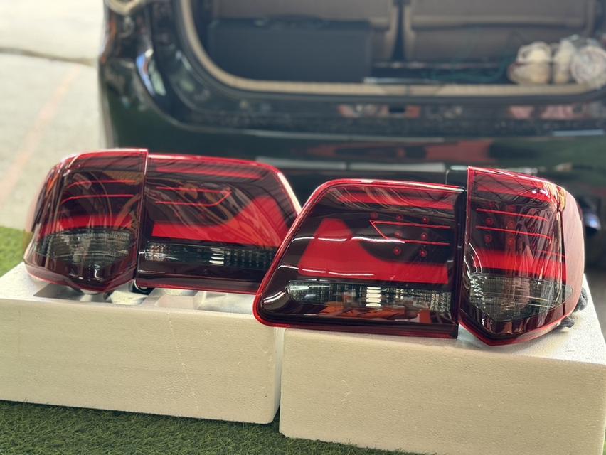 FORTUNER 2012-2014 ไฟท้าย LIGHTBAR LED V4 สีดำแดง รูปที่ 5