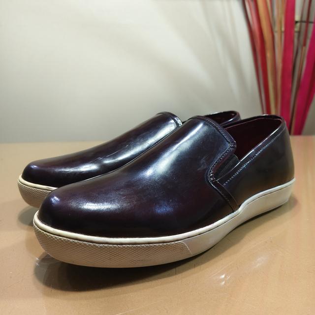 JASPAL Mens Genuine Leather Loafers Shoes (Burgundy / Oxblood)(รหัส/ล็อต : 8-14 / 2463)Made in IndiaSize : 41 รูปย่อยที่ 3