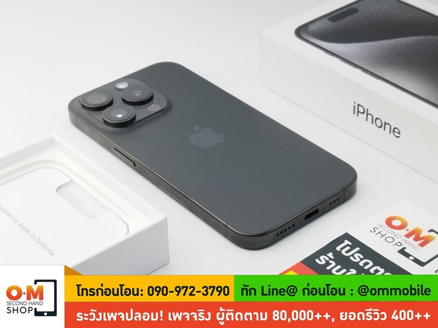 ขาย/แลก iPhone 15 Pro 256GB Black Titanium LL/A /2 Sim (eSim เท่านั้น) สภาพสวยมาก แท้ ครบกล่อง เพียง 34,900 บาท 4