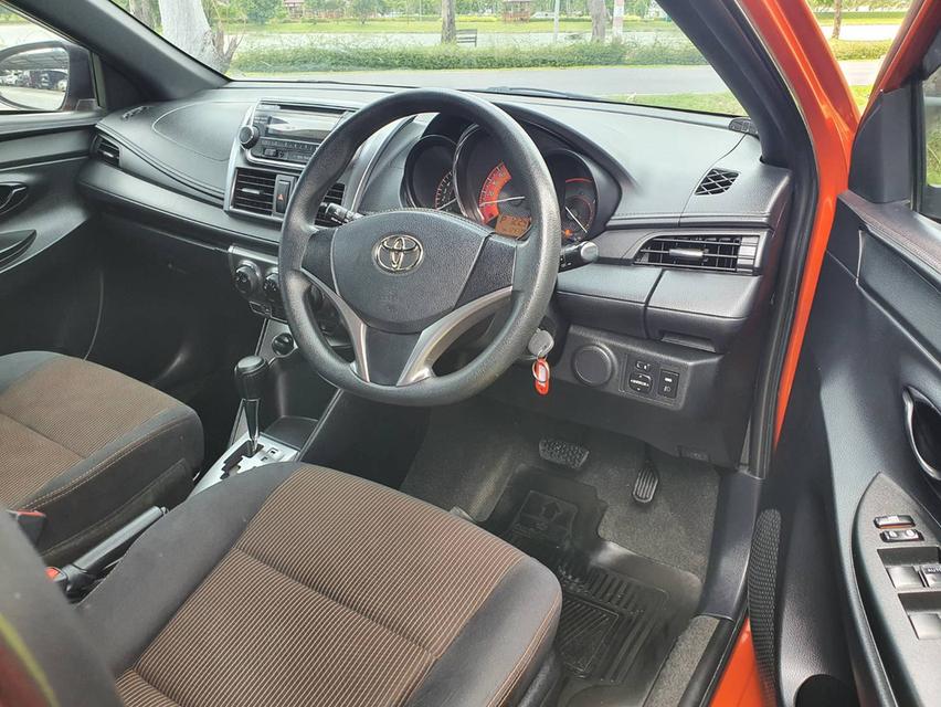 Toyota Yaris Eco 1.2E ออโต้ ปี2017 สีส้ม รถมือ1 ออกห้าง 6