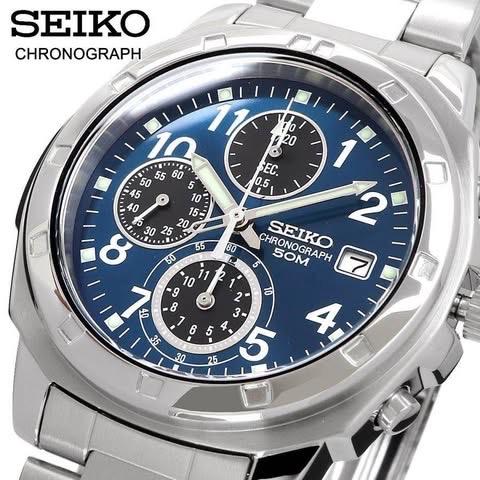 Seiko Chronograph 7T92 | Blue Gradient Dial | Full Set ของใหม่กริ๊บ