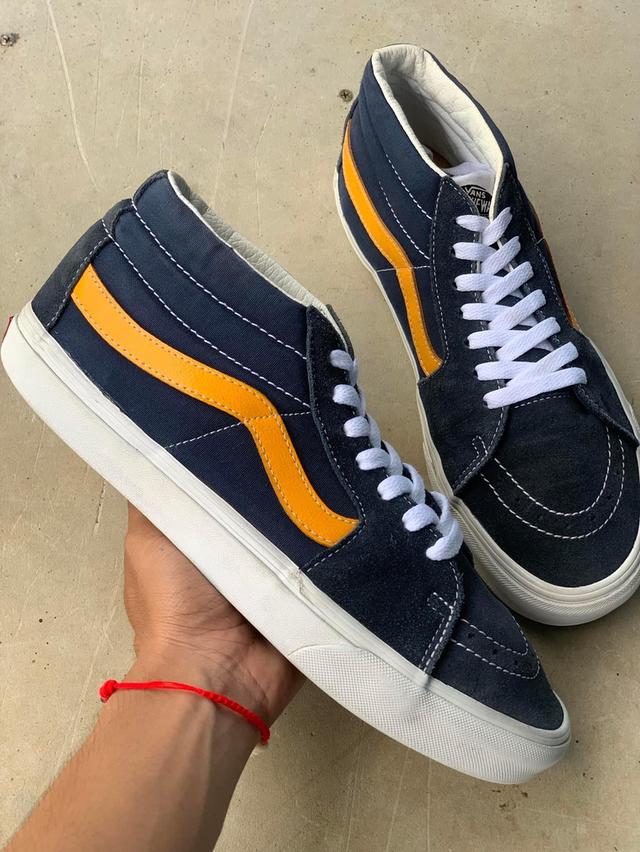 VANS SK8 2POINTS BLUE AND YELLOW  2