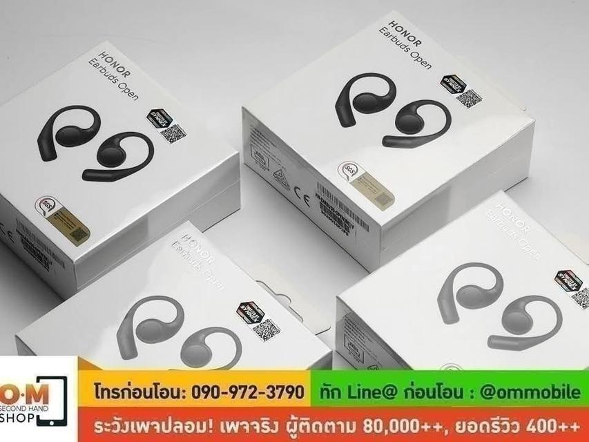 ขาย/แลก Honor Earbuds Open สี Polar Black ศูนย์ไทย ใหม่มือ1 ยังไม่แกะ เพียง 2,990 บาท  1