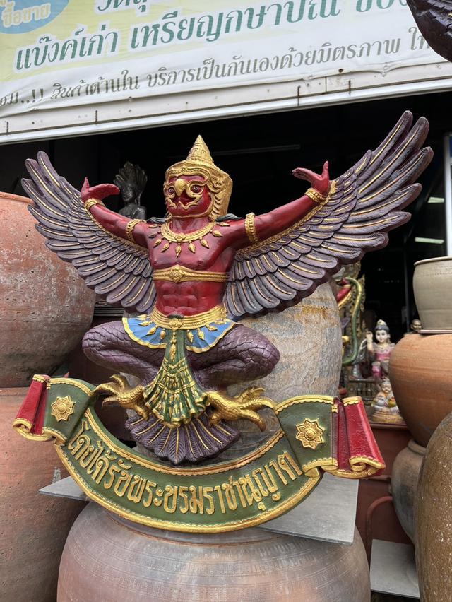 พญาครุฑ รูปหล่อองค์ครุฑ ครุฑองค์ใหญ่ ขนาด70ซม ครุฑแขวนผนัง