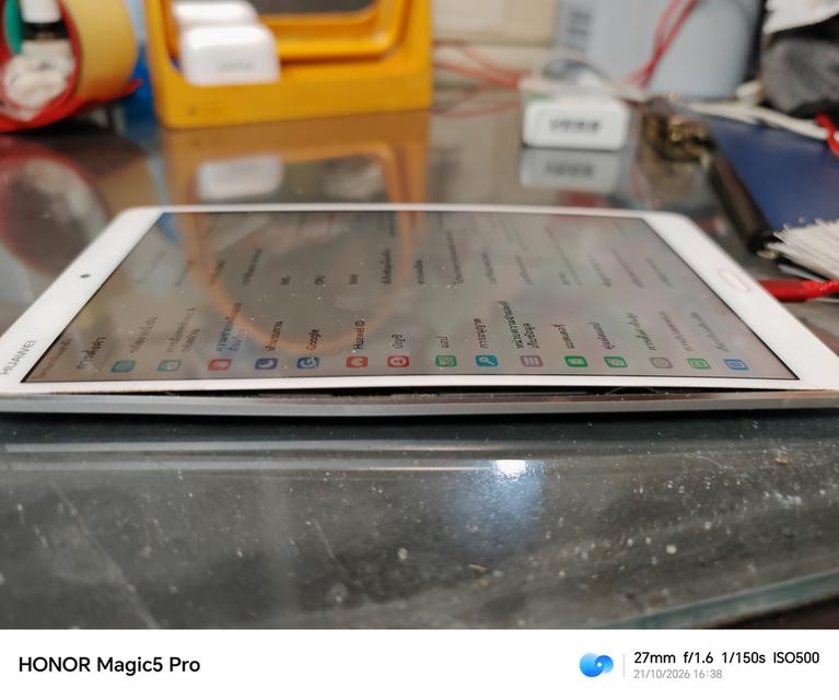 ​[ขายตามสภาพ] HUAWEI MediaPad M3 RAM 4/32GB ใส่ซิมไดโทรได้ สภาพสวย จอดี สแกนนิ้วได้ปกติ (แบตบวม) รูปที่ 7