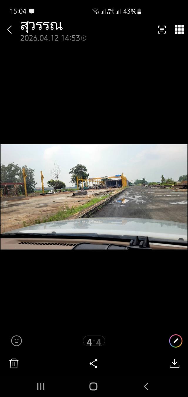 ให้เช่าที่ดิน4ไร่ติดถนน 3111 ตำบลบางไทรอำเภอบางไทรจังหวัดพระนครศรีอยุธยามอบทำค้าขายโกดังโรงงานมีไฟ 3 เฟสรถเทเลอร์เข้าได้สนใจโทร 089-766-8362 1