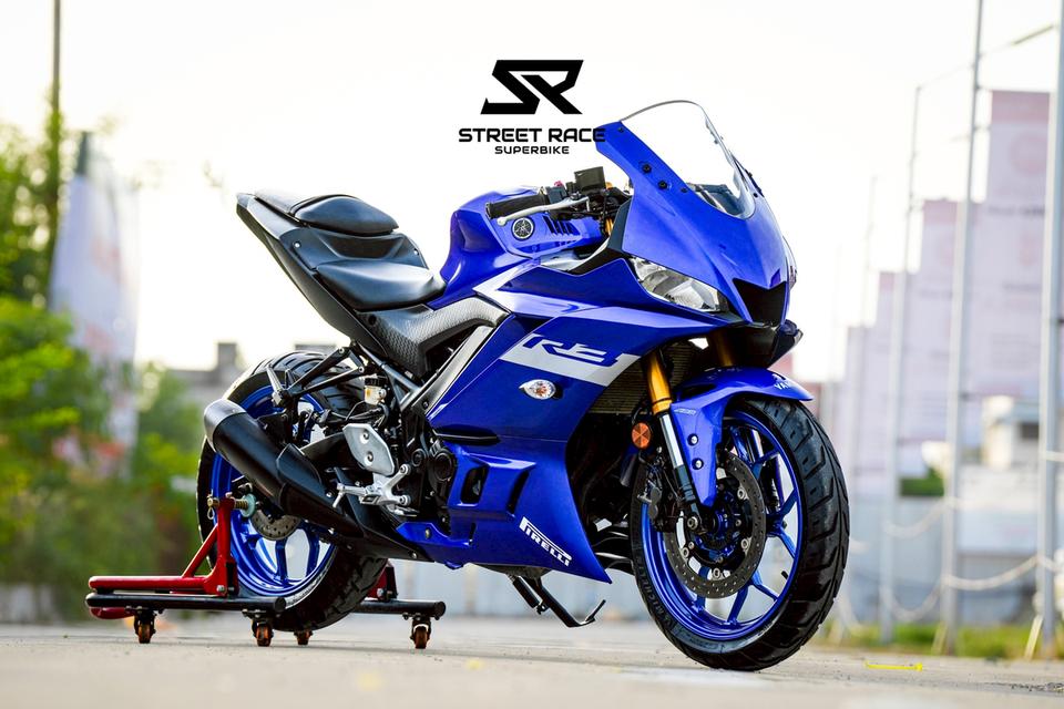 2021 Yamaha yzf-r3 ปี 2021 น้ำเงินเทา ทรงเดิม สภาพสวยกริ๊บ!