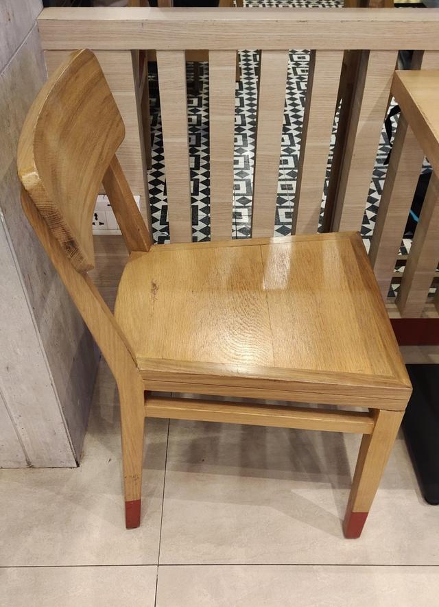 เก้าอี้ไม้แท้สั่งทำพิเศษ W 47x L43cm x H80cm (ราคาเหมา 5pcs 5000บาท) 2