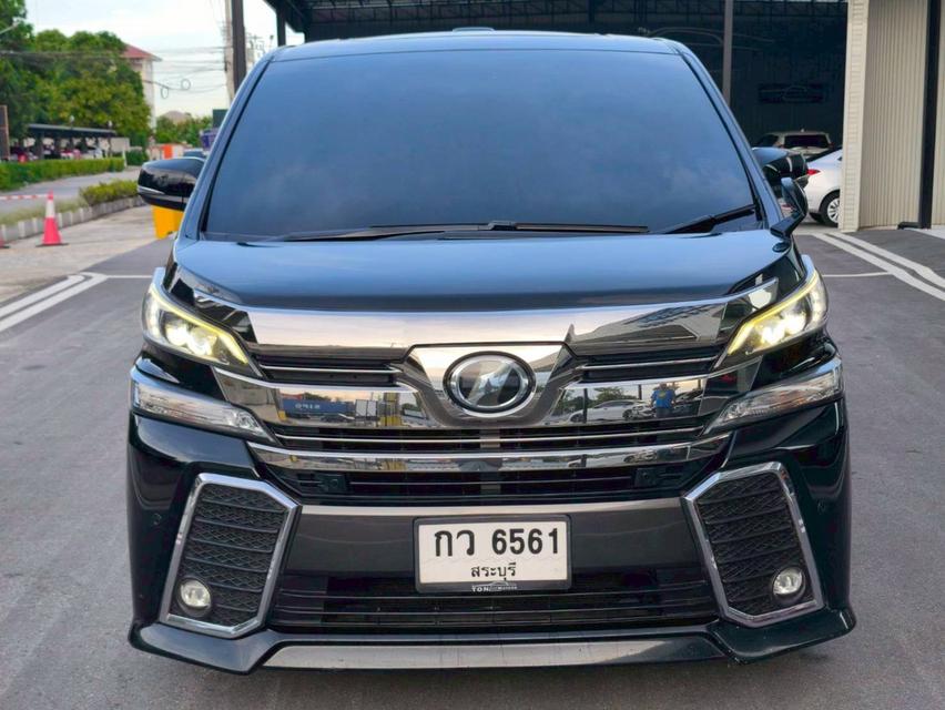 รหัสรถ KPV6561 2015 TOYOTA VELLFIRE 2.5 ZG TOP สุด สีดำ