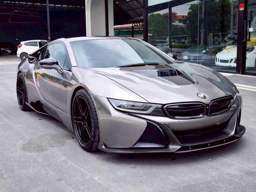 รหัสรถ KPV1067 2018 BMW i8 1.5 HYBRID Pure Impulse สีดำ WRAP สีน้ำตาล
