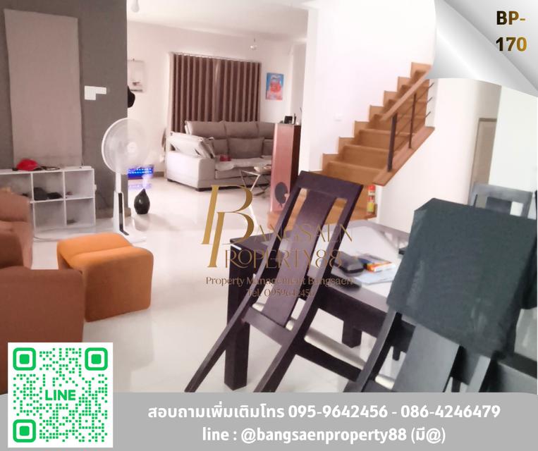 ขายบ้านเดี่ยวหลังมุม 64 ตร.วา   มบ. สายลมชมวิว บางแสน ชลบุรี 9