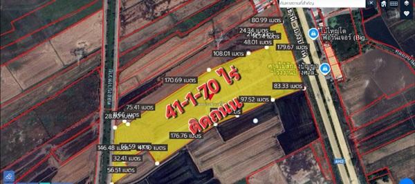 ขายที่ดิน แปลงใหญ่สวย ติดถนนสาย 347 ปทุมธานี-บางปะหัน ต.บางประแดง อ.บางประอิน อยุธยา กม. 29-30 โทร 095-8299247 2