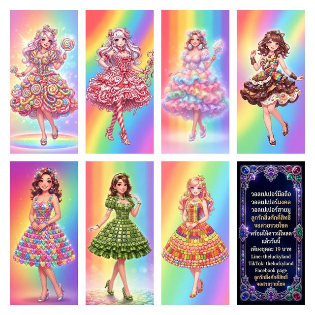 Candy Sweet วอลเปเปอร์มือถือ วอลเปเปอร์มงคล วอลเปเปอร์สายมู ลูกรักสิ่งศักดิ์สิทธิ์ จอสวยรวยโชค