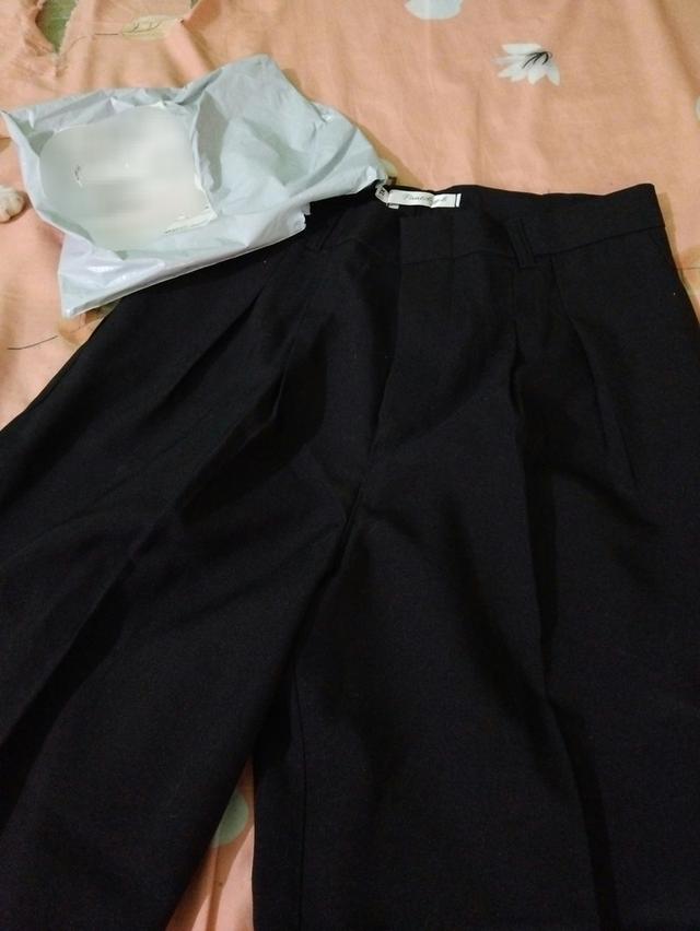 กางเกงขากระบอกใหญ่ xl สีดำ เหมาะกับการใส่ไปทำงานใส่ไปเที่ยวเหมาะกับทุกโอกาส