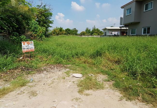 ขายที่ดิน บางบัวทอง ซอยเลียบคลองนายหลีก ใกล้วัดลาดปลาดุก เนื้อที่ 130 ตร.ว. ถมแล้ว 7