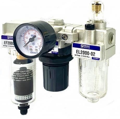 EC2000-02D Filter regulator 3 unit size 1/4" Auto ออโต้ pressure 0-10bar(kg/cm2) 150psi