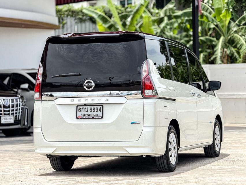 รหัสรถ WRT6854 2017 NISSAN SERENA HYBRID 2.0 X สีขาว 7