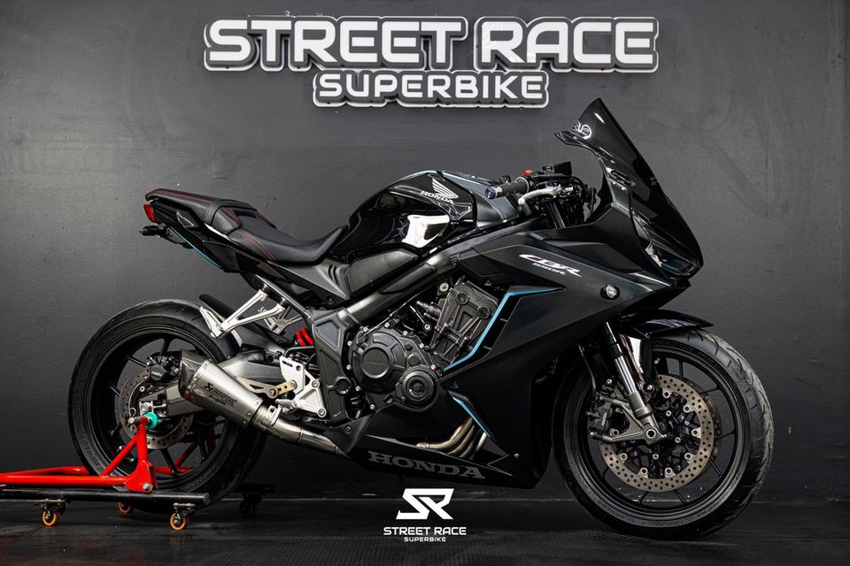 HONDA CBR650R 2023 สีดำ ฟ้า ไมล์9,000 km