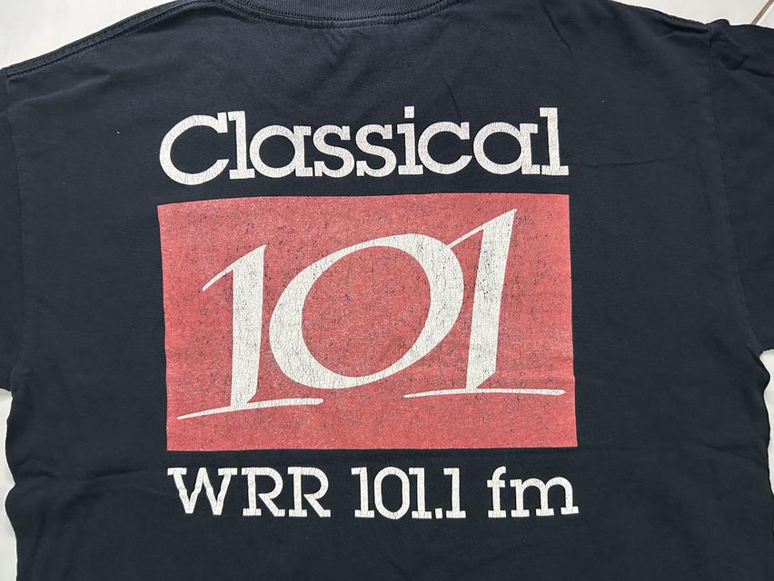 📻 [Vtg. Radio Station] เสื้อ Classical 101 (WRR 101.1 fm) - ไม่มีตะเข็บข้าง! รูปที่ 6