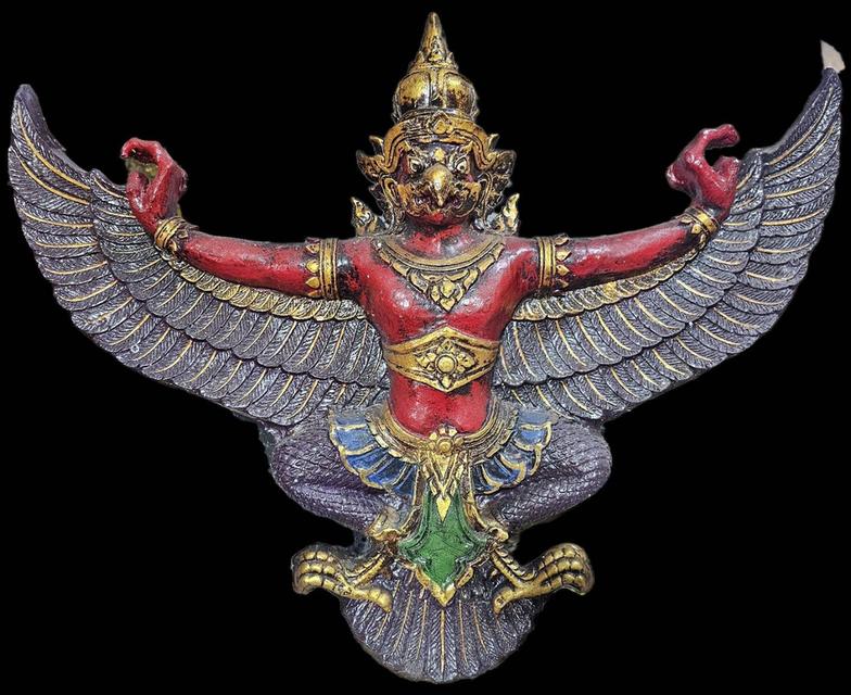 พญาครุฑ ขนาด65ซม ครุฑแขวนผนัง พิมพ์หน้าดุ (ยักษ์)