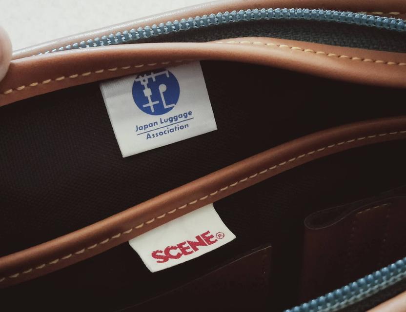 SCENE / Japan Luggage Association กป.ครัชใส่ของจุกจิกส่วนตัว หนังโทนสีสวย สภาพดีมาก ยังดูใหม่ สะอาด ไม่มีตำหนิ รูปที่ 3