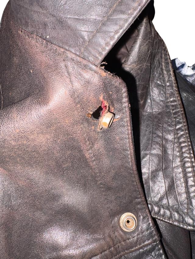 เสื้อ jacket Harley Davidson อก38 ยาว23 ตำหนิกระดุมบนขาด/รอยแตกใต้แขน รูปที่ 7