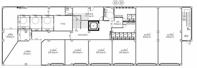 พื้นที่เช่าพาณิชย์ภายในโรงแรม Poss Avenue Hotel ลาดกระบัง 5