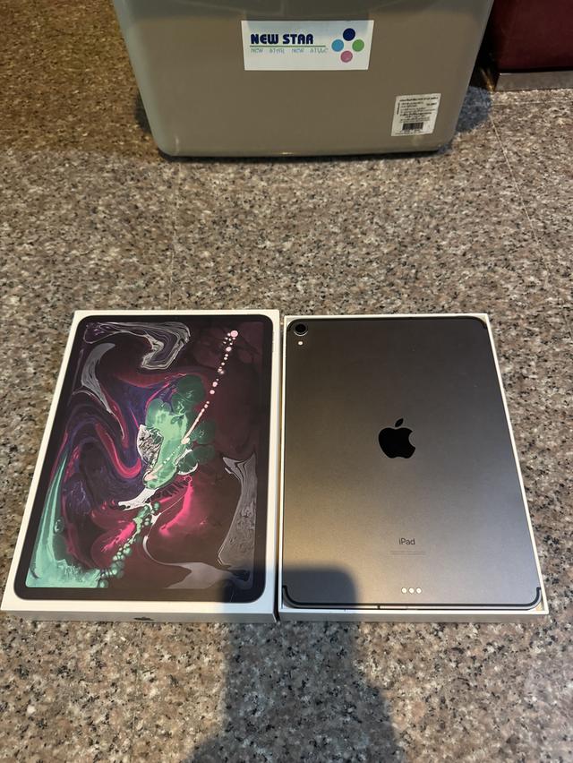 ขายiPadPro11นิ้วสีSpace Gray256กิ๊กWifi Celluer ใส่ซิมได้ใช้งานดีไร้รอยตกถูกๆ 2