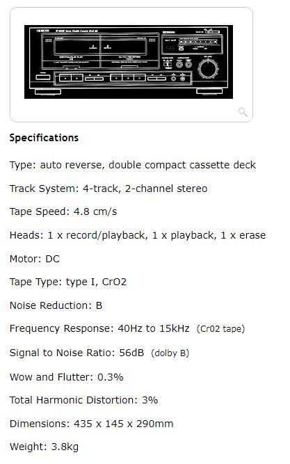 TEAC W-600R เครื่องเล่นเทปคู่ เครื่องใหม่ 3