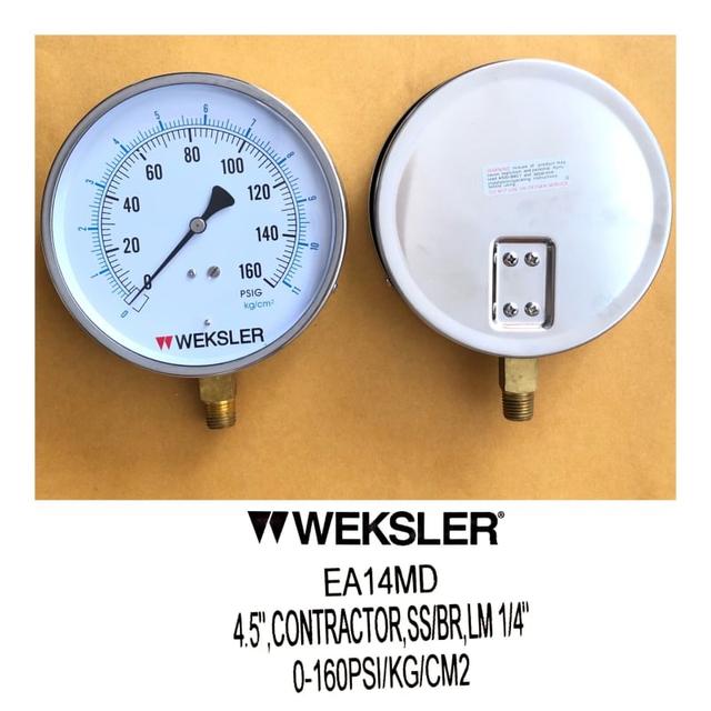 เข้าและจำหน่าย เกจวัดแรงดันPRESSURE GAUGE WEKSLER'EA14 3