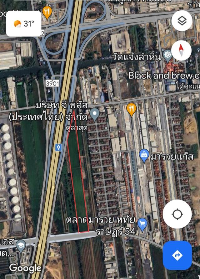 ที่ดินลำลูกกา ปทุมธานี ติดถนน 2 ด้าน 4