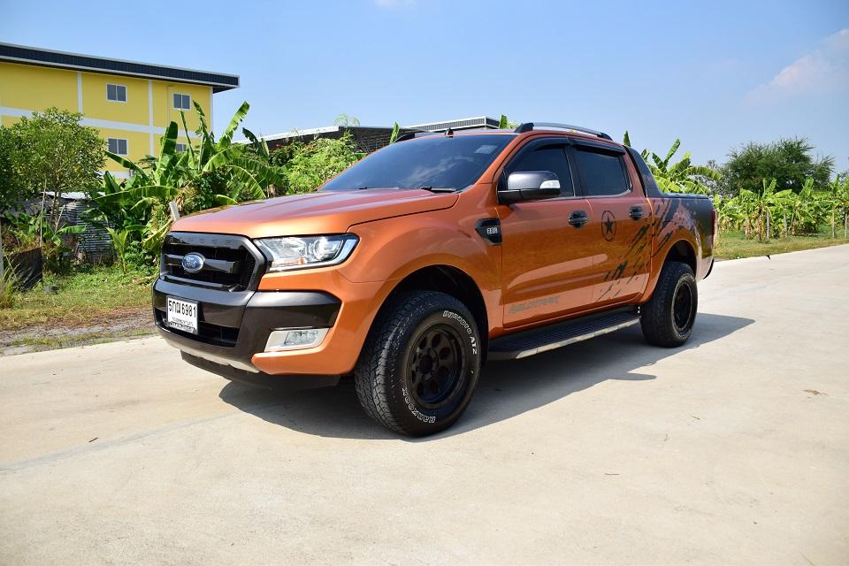 ขายกระบะ 4 ประตูฟรีดาวน์ ปี2016 FORD RANGER2.2 ดีเซลTURBO วายแทร้คไฮไลเดอร์ ออโต้ ABS AIRBAG รถมือเดียว พร้อมชุดแต่งเดิมๆ โทร0957401229 ไอดีไลน์ UTBP