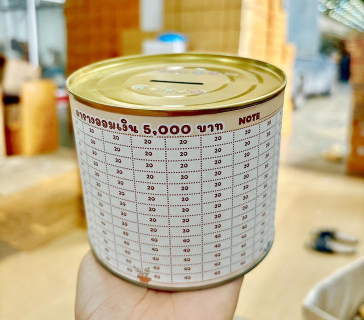 ขายส่ง กระปุกออมสิน น่ารักพร้อมตารางออมเงิน 6