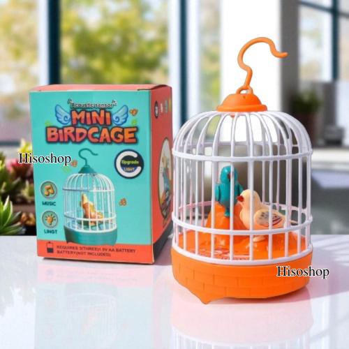 Mini Birdcage Acoustic Toy ของเล่นกรงนกแก้วสุดน่ารัก มาพร้อมระบบตอบสนองเสียงอัตโนมัติ และแสงไฟหลากสี ช่วยเสริมพัฒนาการด้านการฟังและจินตนาการของเด็ก