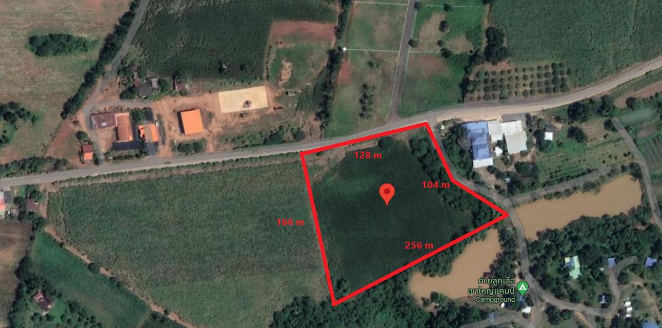 ขายที่ดินโฉนดเขาใหญ่ 10 ไร่ 49 ตร.ว. ติดแม่น้ำ ติดถนนลาดยางยาว 128 เมตร ใกล้ตลาดน้ำเขาใหญ่ ต.วังกะทะ อ.ปากช่อง จ.นครราชสีมา 5
