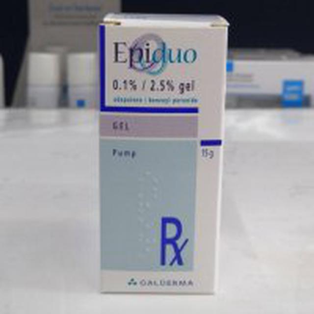 Epiduo 0.1%/2.5% gel 15g ยารักษาสิวอักเสบและสิวอุดตัน 1