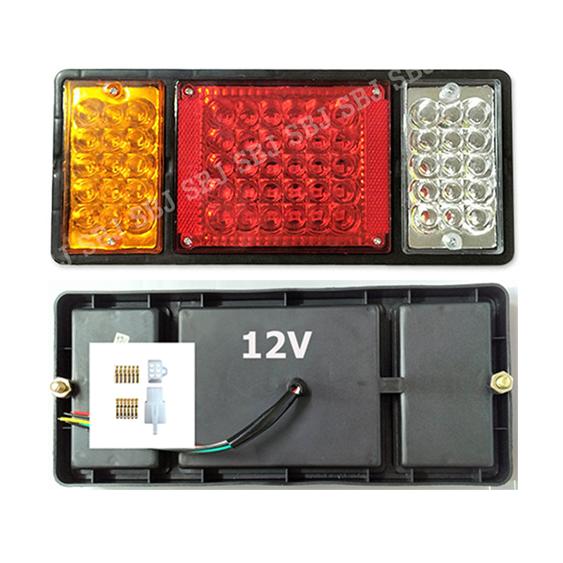 ไฟท้าย 3 ตอน ตรงรุ่น ISUZU / NPR NKR NLR  ไฟ12 และ 24V 60LED รถบรรทุก 6 ล้อ 10 ล้อ  รถเทเลอร์ และรถพ่วง รูปที่ 4