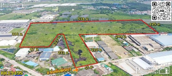 ขายที่สร้างโรงงานทุกประเภท 66 ไร่ สีม่วง สมุทรสาคร พื้นที่กว้างด้านใน เทรลเลอร์สะดวก ระบายก็สะดวก – KK1949S 1