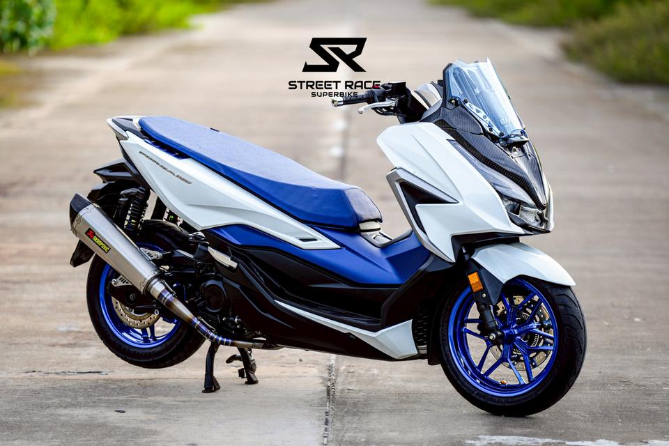 2021 Honda forza350 ปี 2021 สี ขาว-น้ำเงิน ลุคสะอาดตา เท่มีสไตล์ 6